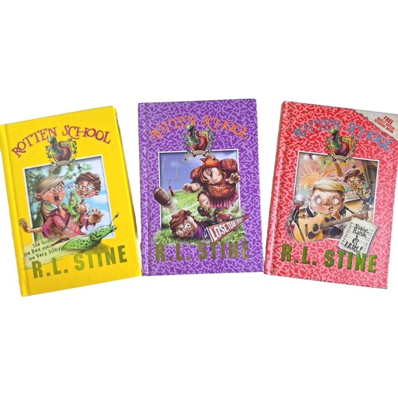 R.L. Stine Books Book Lot of 3 - Rotten School 3,4,5 - Goosebumps Age 9-12 EC - Picture 2 of 11